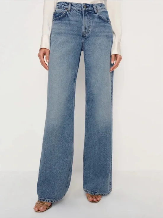 Reformation Cary Low Rise Slouchy Wide Leg Jean Colorado - Picture 7 of 10